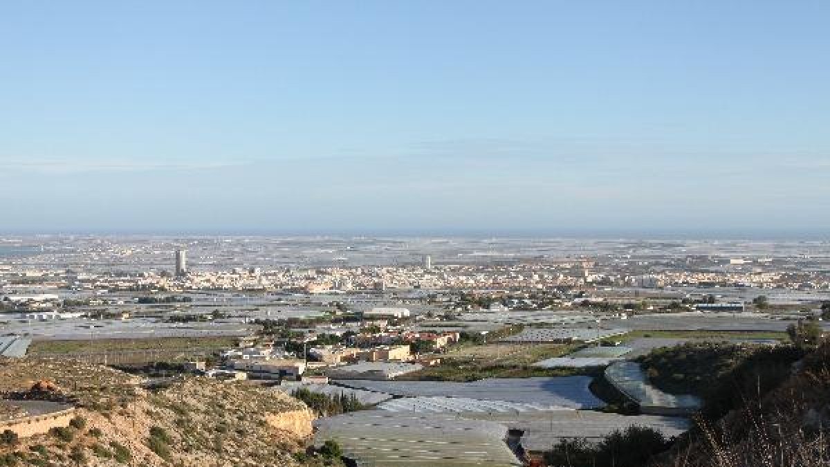 Vista general de invernaderos en El Ejido.