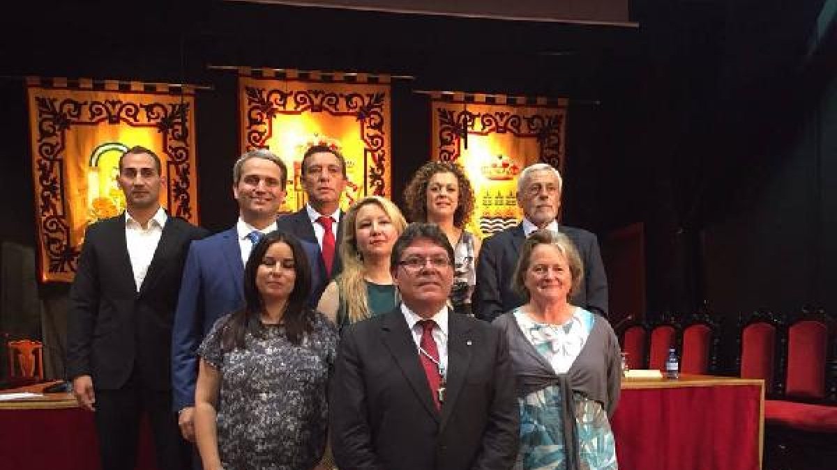 Concejales del Ayuntamiento de Albox tras la investidura del 13 de junio.