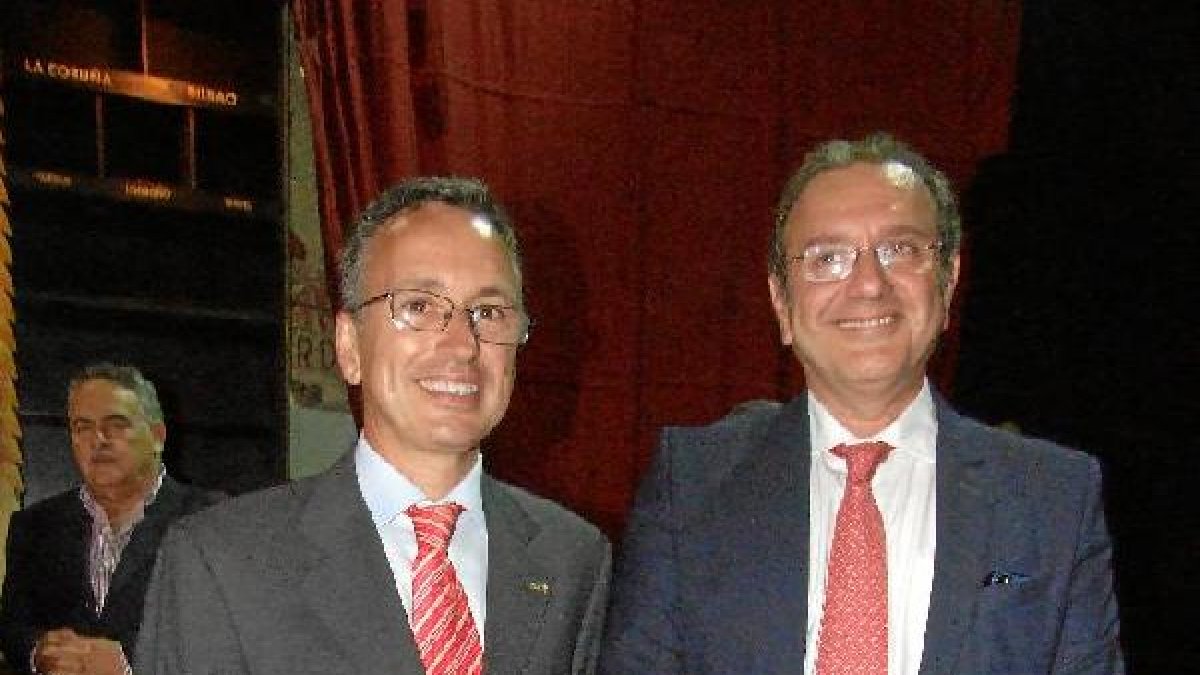 Ángel Barranco, presidente de la Fundación Tecnova; y José Pomares, ponente