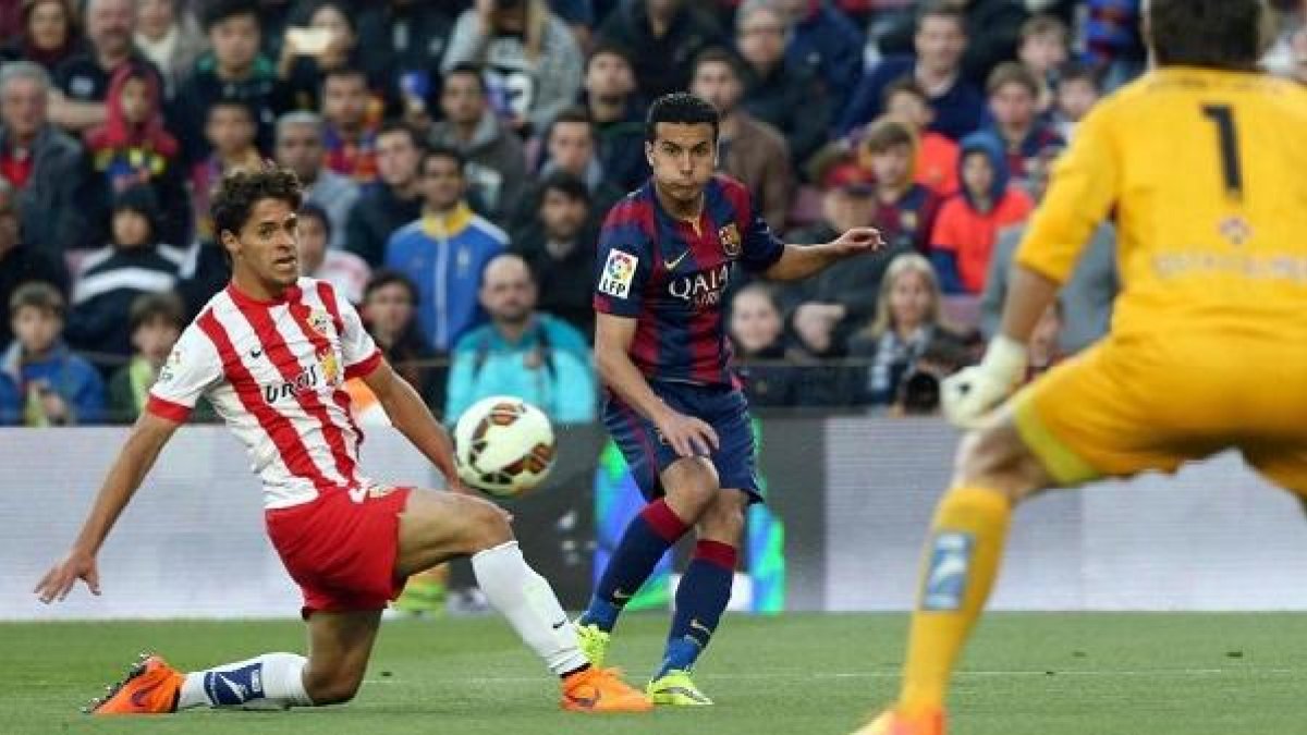 Antonio Marín, en el Camp Nou.