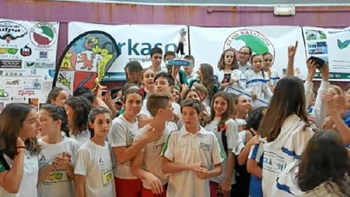 La delegación abderitana en el Torneo de Berja.