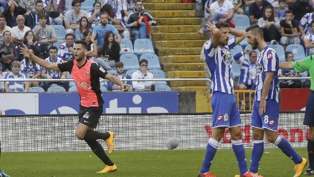 Edgar marcó en Riazor.