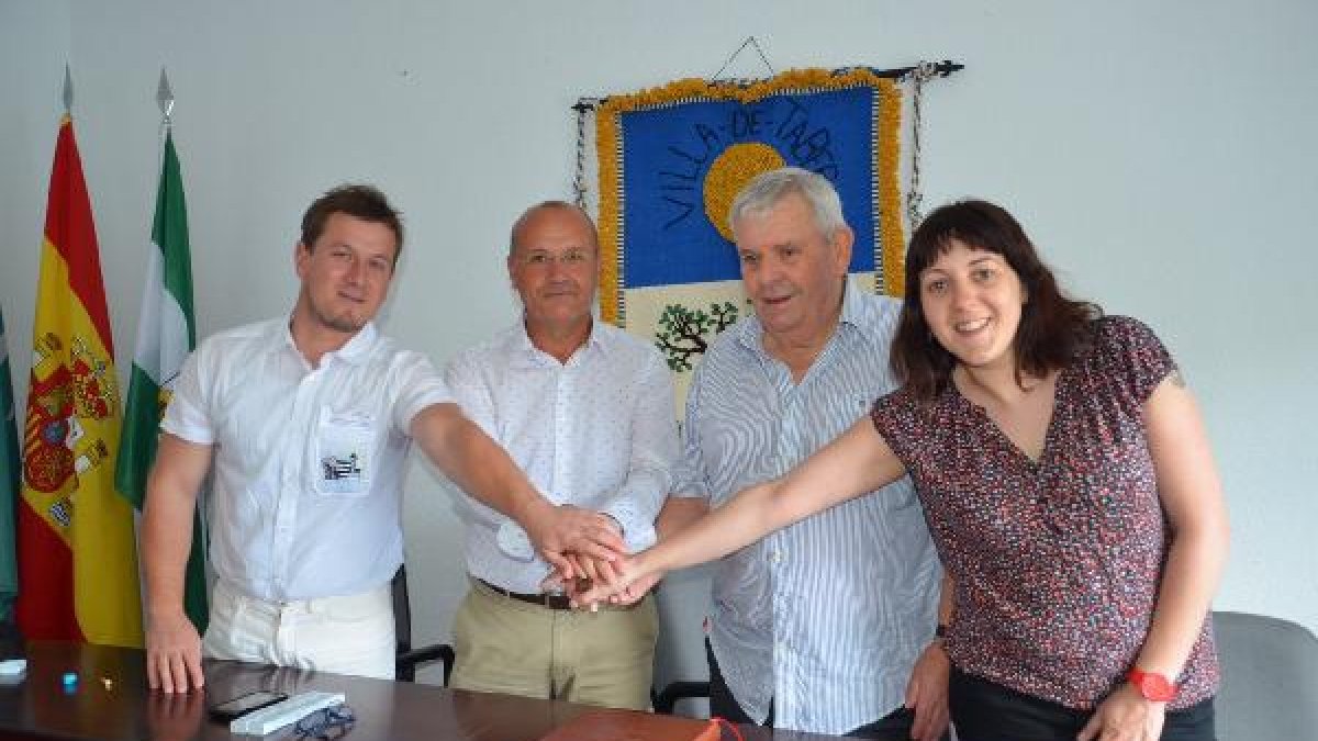 La comitiva francesa en Taberno