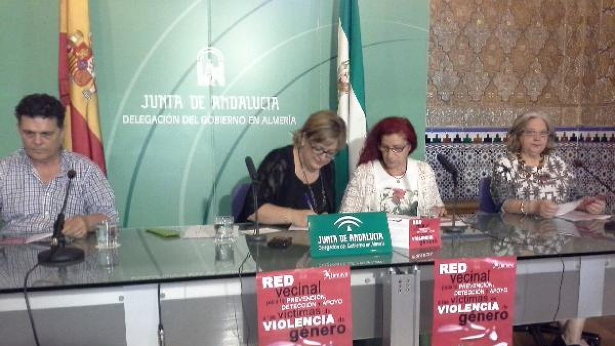 Liberio López, Francisca Serrano, Rosario López y Emilia Jiménez.