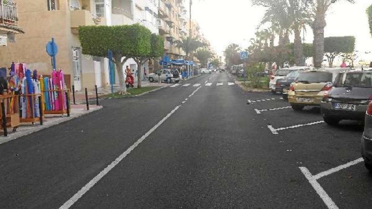 Aspecto actual del Paseo del Malecón de Garrucha.