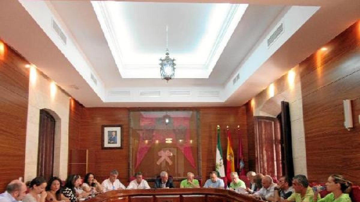 Imagen del Pleno municipal celebrado ayer, jueves, en Vera.