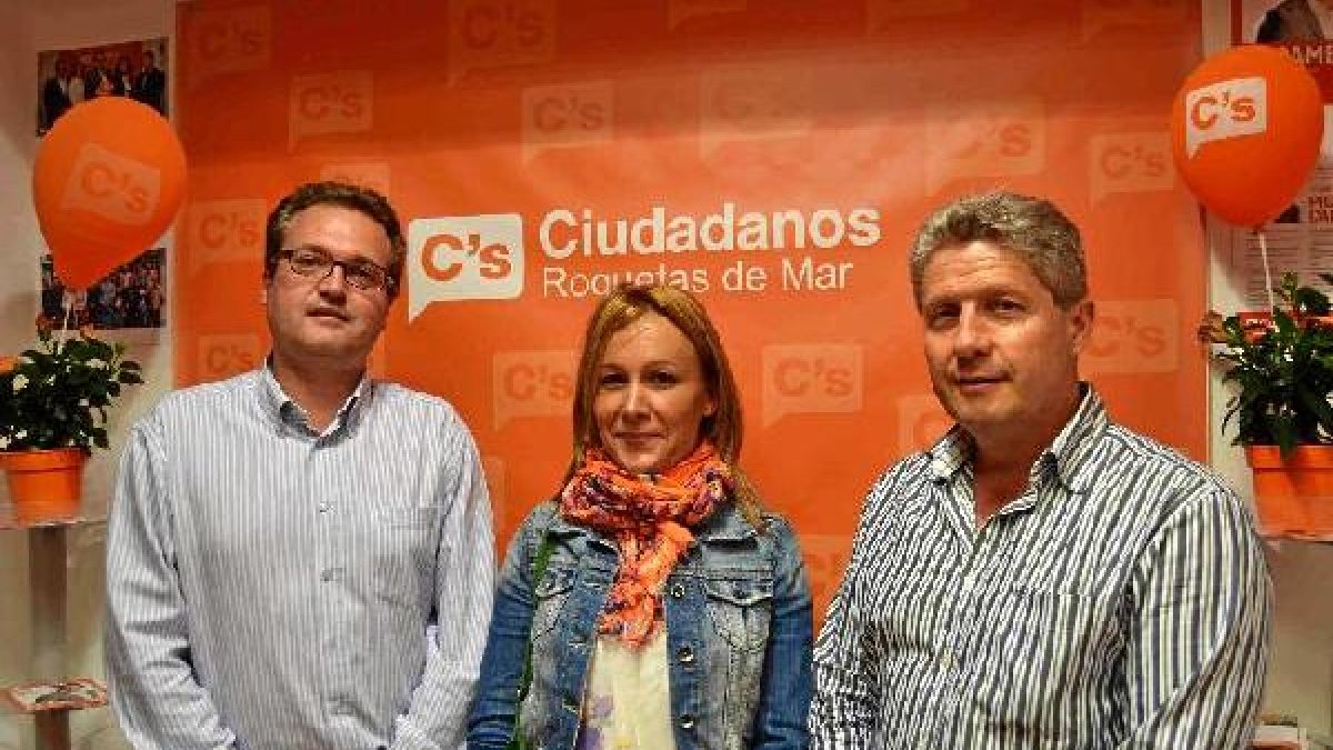 Los tres ciudadanos electos de Ciudadanos de Roquetas de Mar