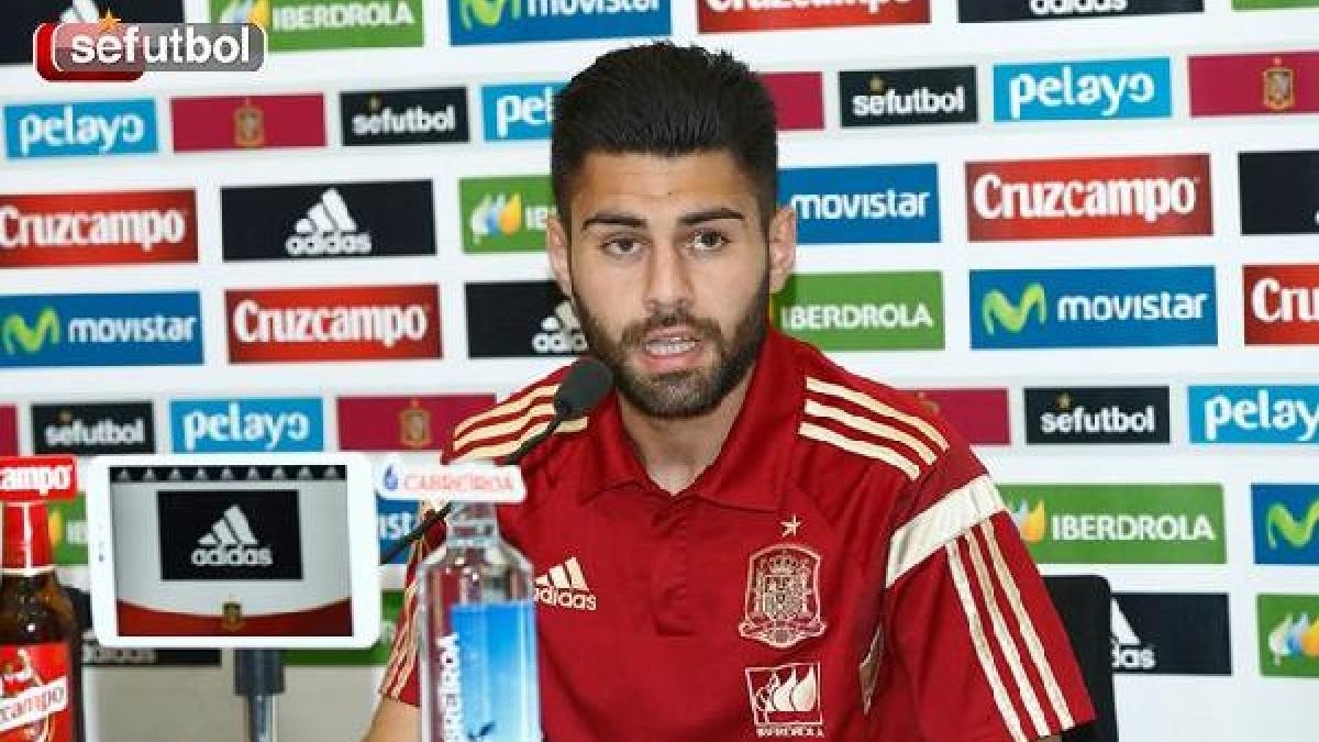 Rubén Duarte, en la rueda de prensa de la Selección.