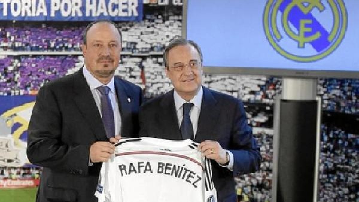 Puesta de largo de Rafa Benitez en el Real Madrid.