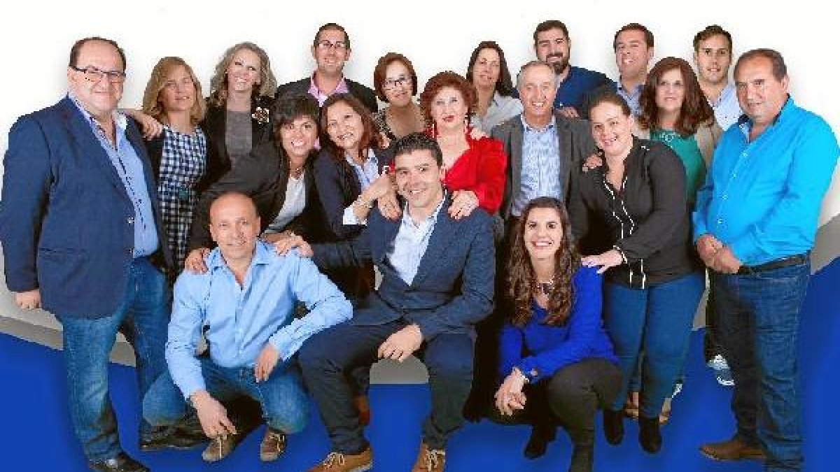 Integrantes de la candidatura del PP de Dalías.