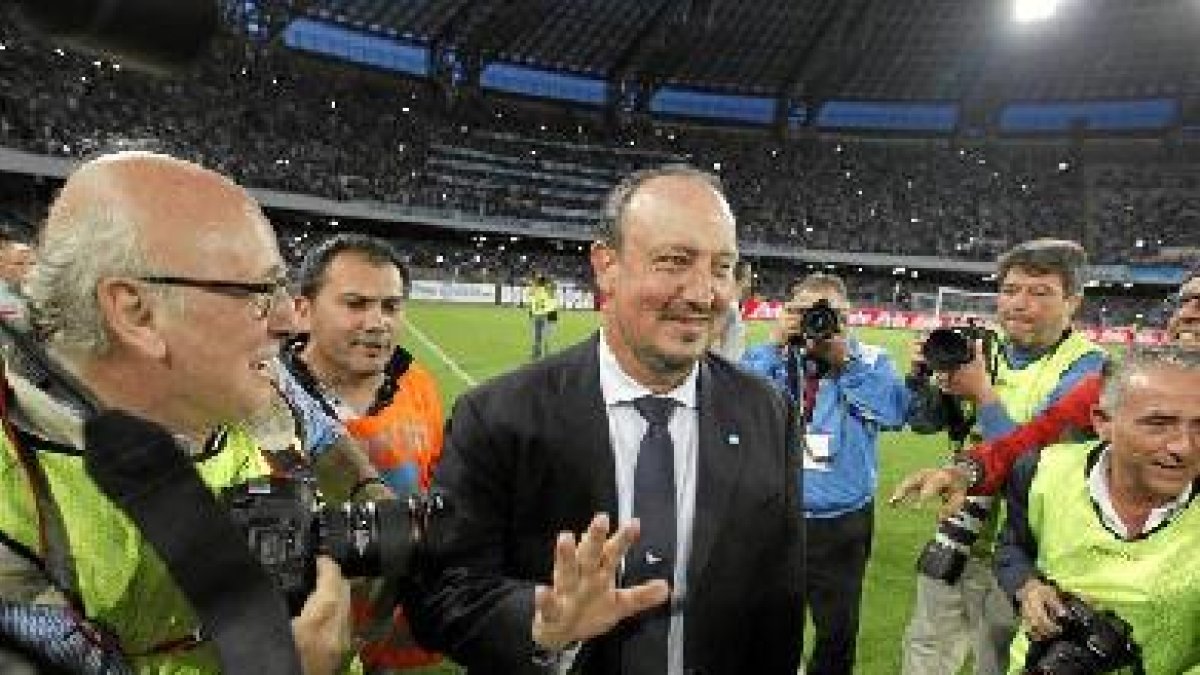 Rafa Benitez se despide del Nápoles para trabajar en el Real Madrid.