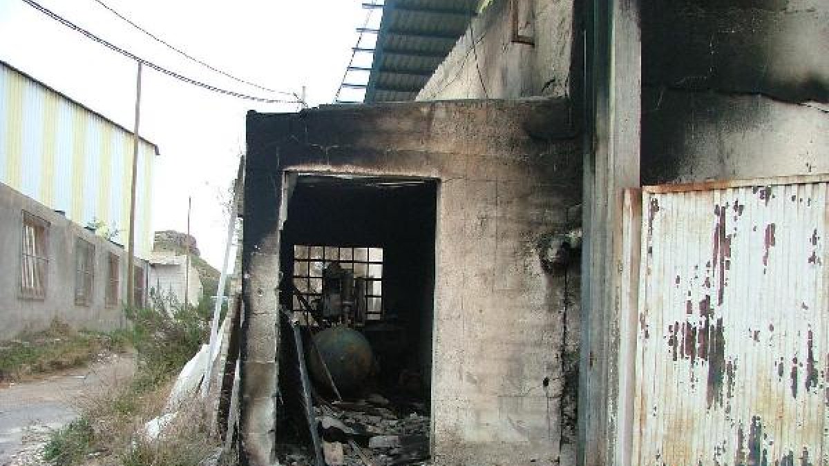 El cuarto donde se originó el incendio