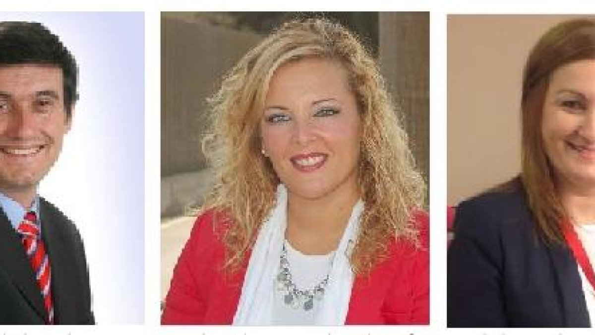 Manuel Cortés (PP), María Teresa Piqueras (PSOE) y Esther Gómez (Plataforma Ciudadana Abderitana).