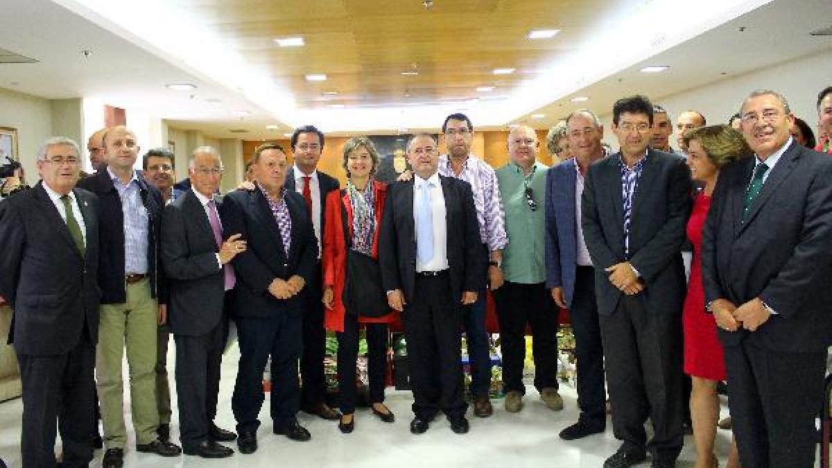 La ministra en el ayuntamiento de El Ejido