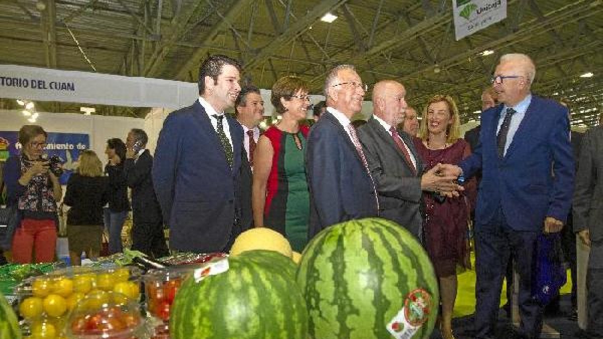 Inauguración ayer de la InfoAgro en el Palacio de Congresos de Aguadulce
