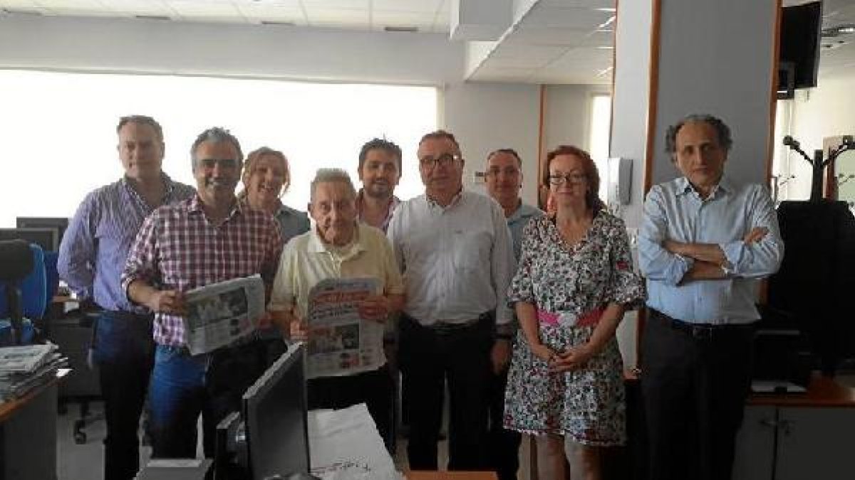 Juan Carrión, ayer durante su visita a la redacción de LA VOZ.