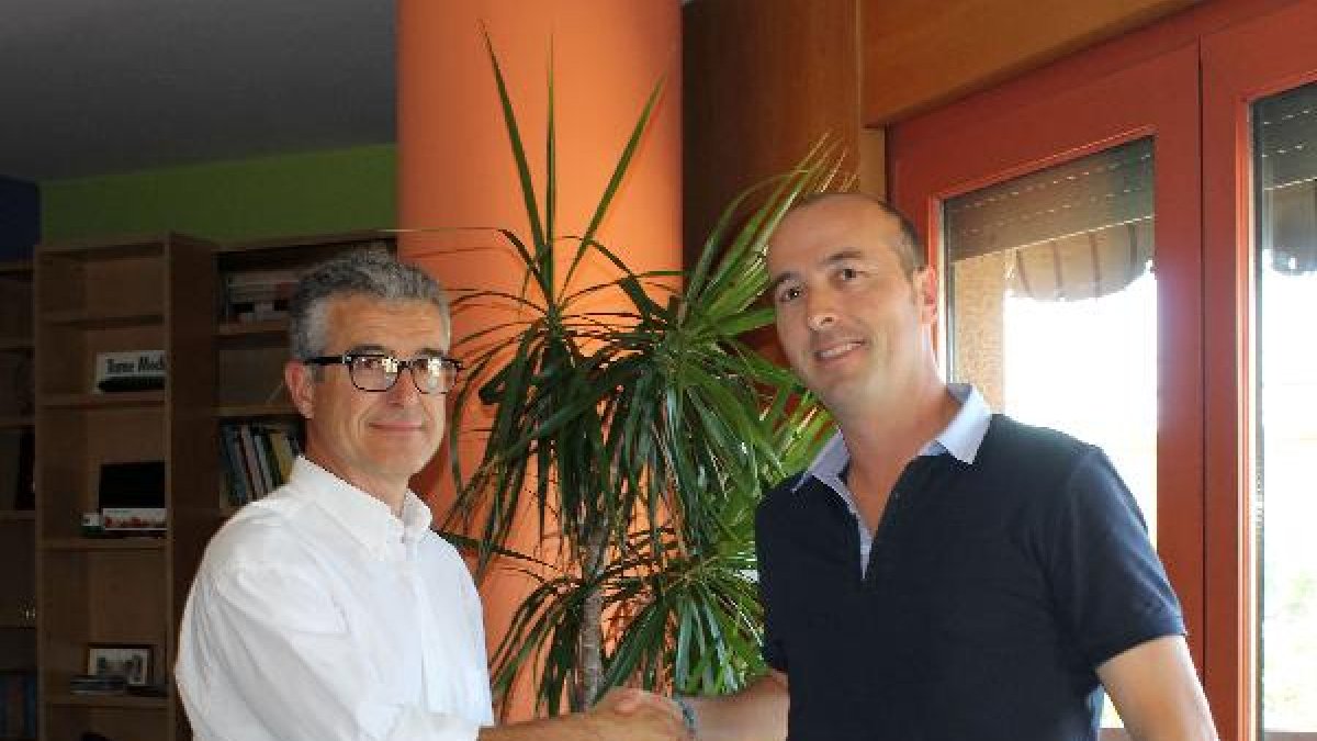 Juan Colomina, gerente de COEXPHAL, y Alfonso Zamora, gerente de ECOHAL.