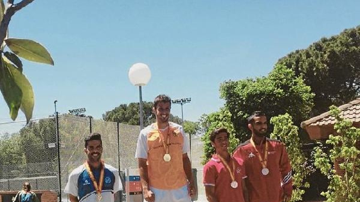 Ismael Rodríguez en el podio.