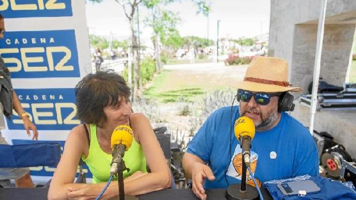 Marga de león, directora gerente de Celebritas Animación y Eventos en el set de Cadena SER.