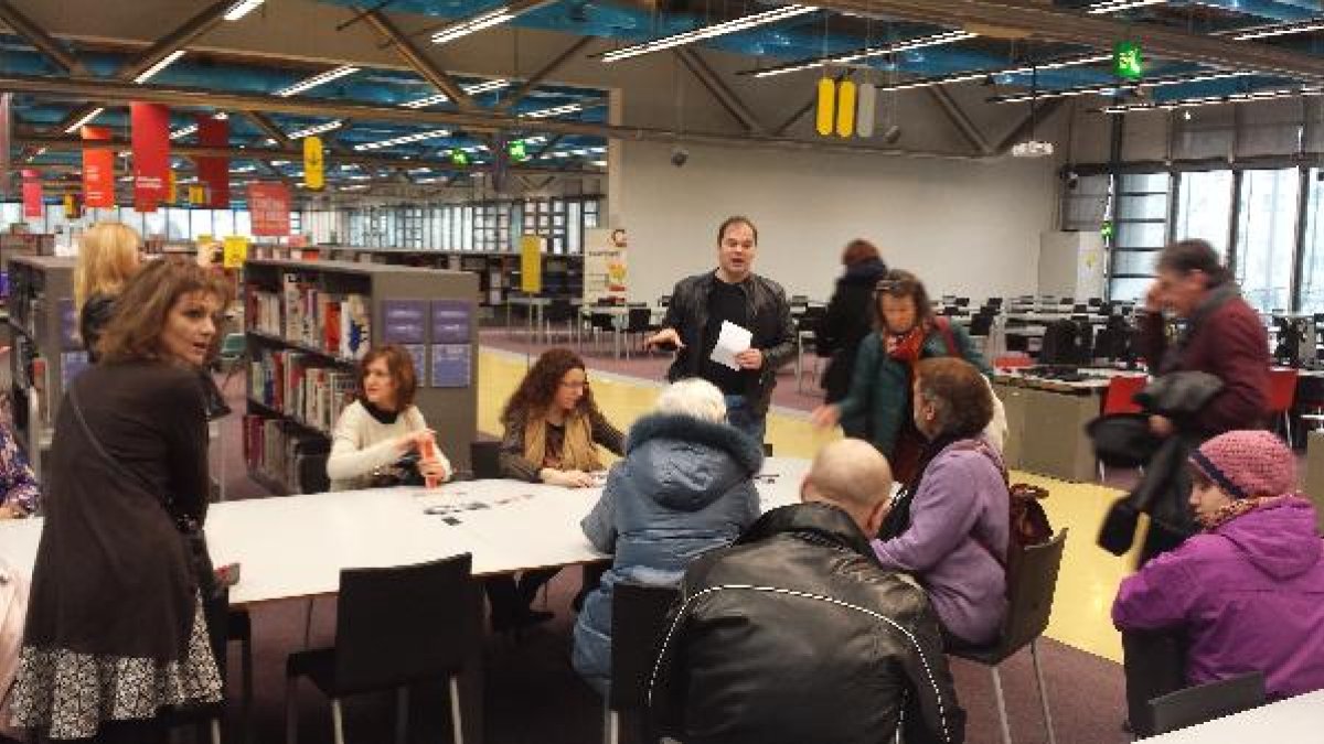 Biblioteca del centro Pompidou.