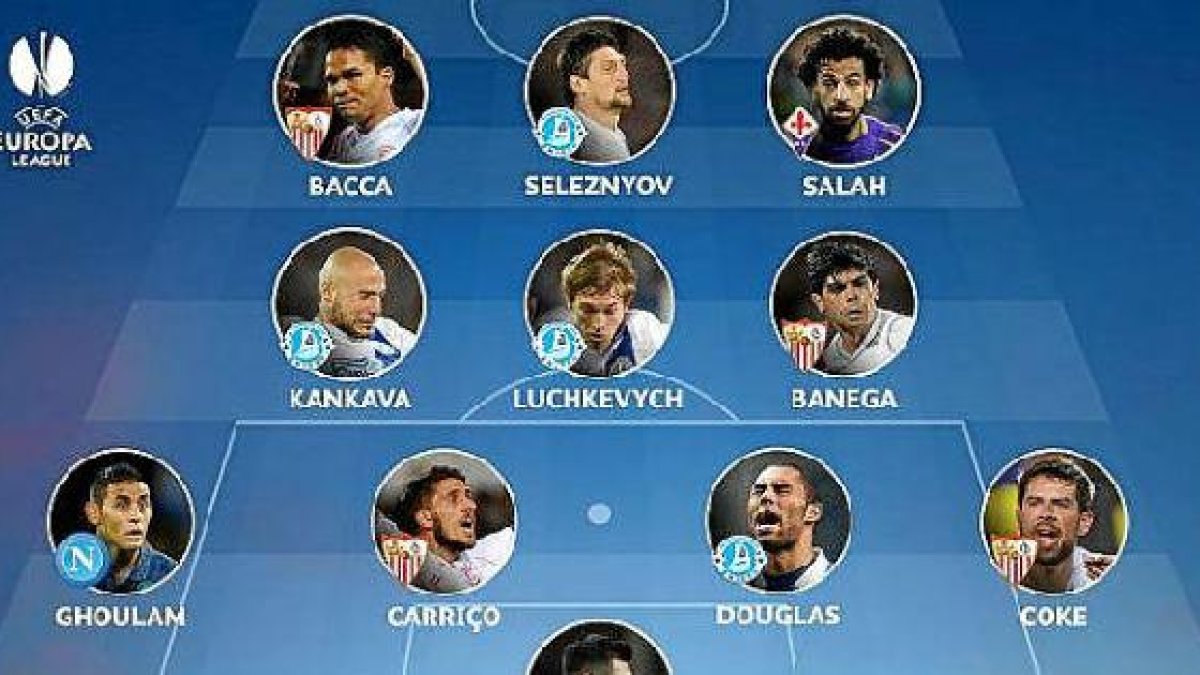 El once de la UEFA.