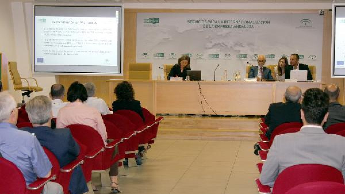 Empresas andaluzas asistentes a la jornada sobre oportunidades para la industria agroalimentaria en Marruecos.