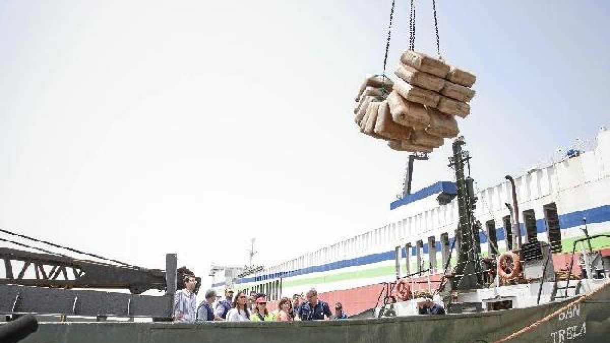 Extracción de la droga en el pesquero