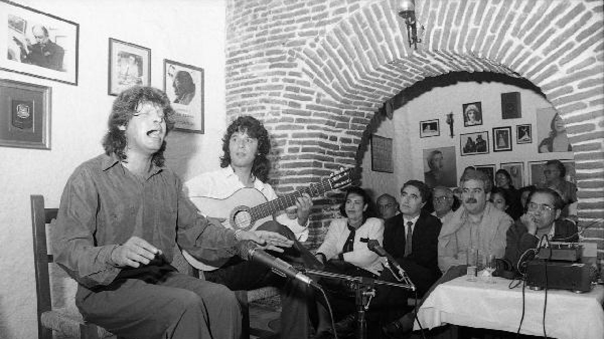 Mercé y Tomatito en El Taranto a finales de los 80