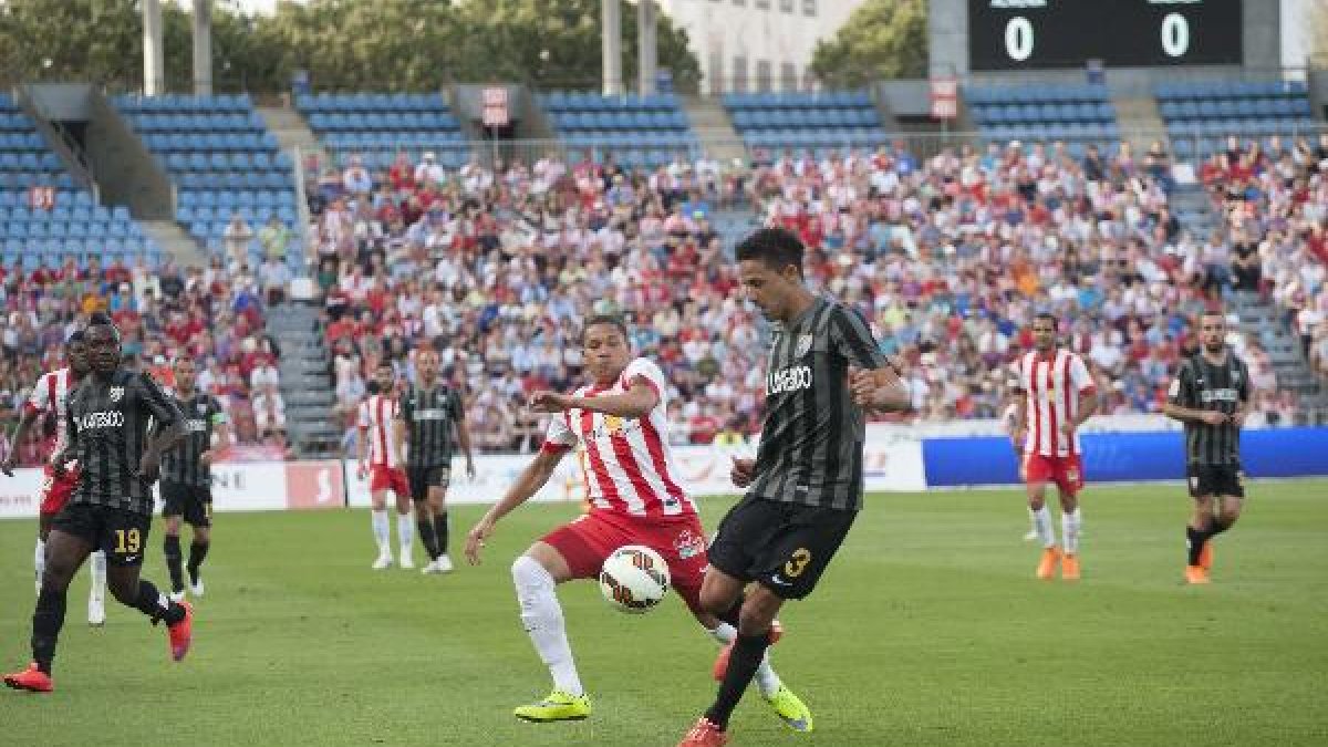 Una jugada del partido.