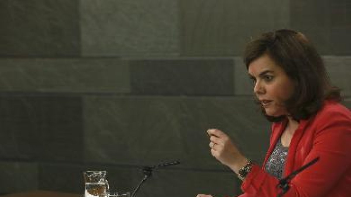 Soraya Sáenz de Santamaría, vicepresidenta del Gobierno.