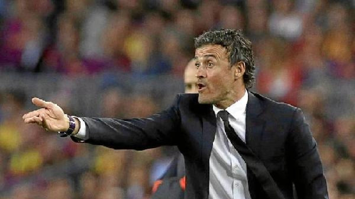 Luis Enrique se ve en la final.