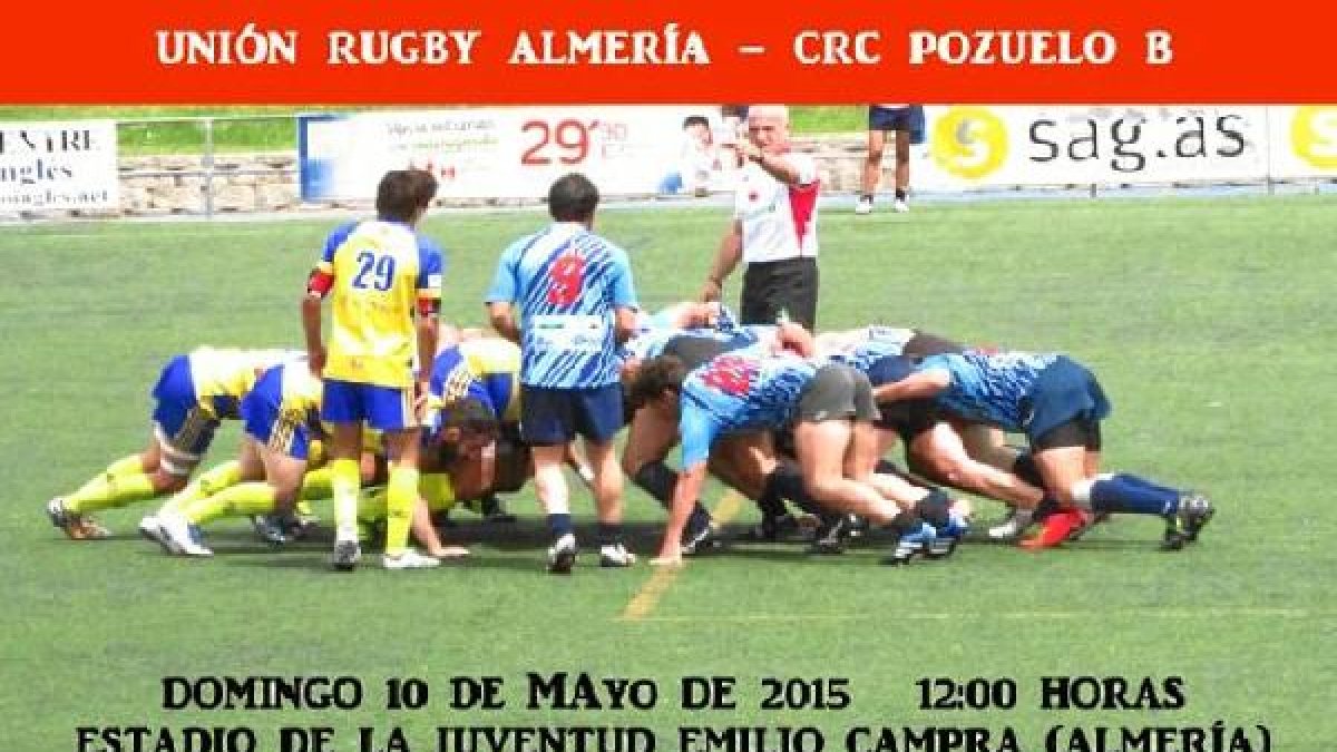 Cartel del partido del domingo.