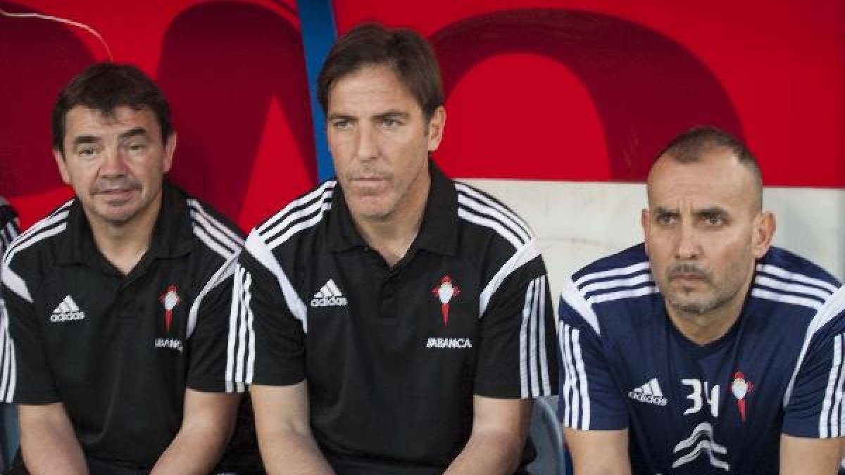 Eduardo Berrizo en el Estadio Mediterráneo.