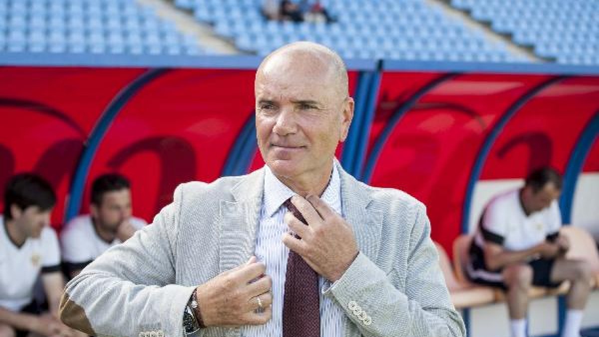 Miguel Rivera, antes de que comenzara el partido.