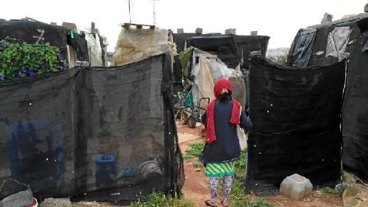 Imagen de las chabolas amenazadas.