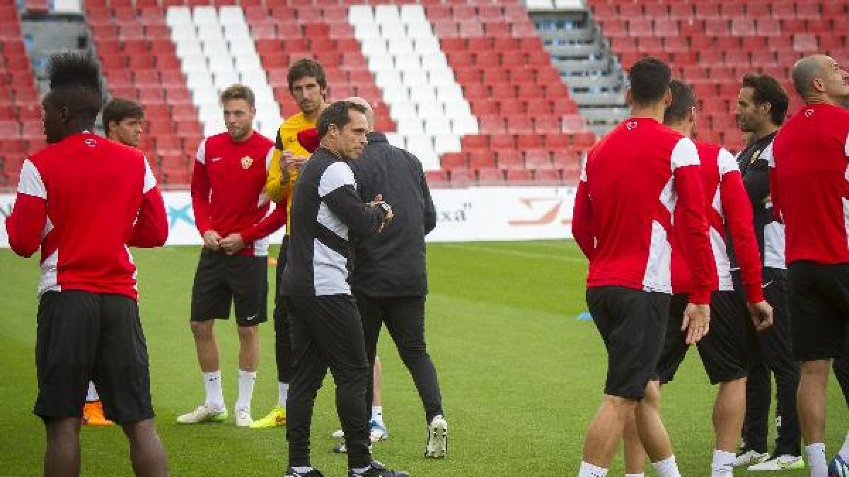 Entrenamiento del Almería.