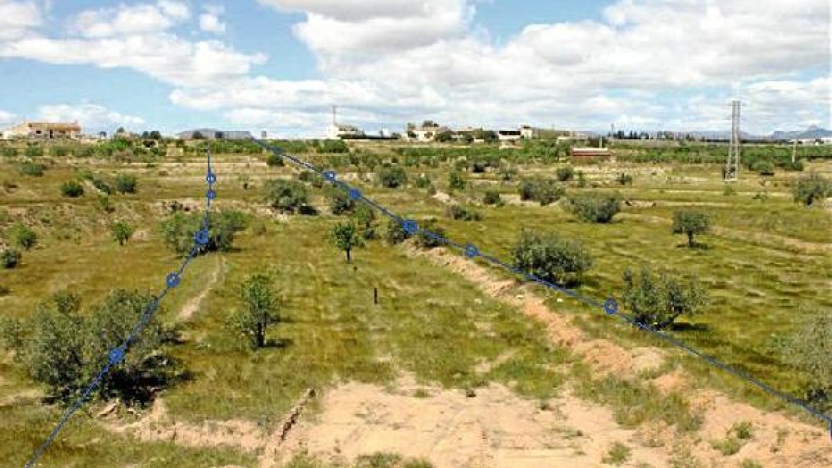 Imagen del trazado que tendrá el nuevo acceso al hospital.