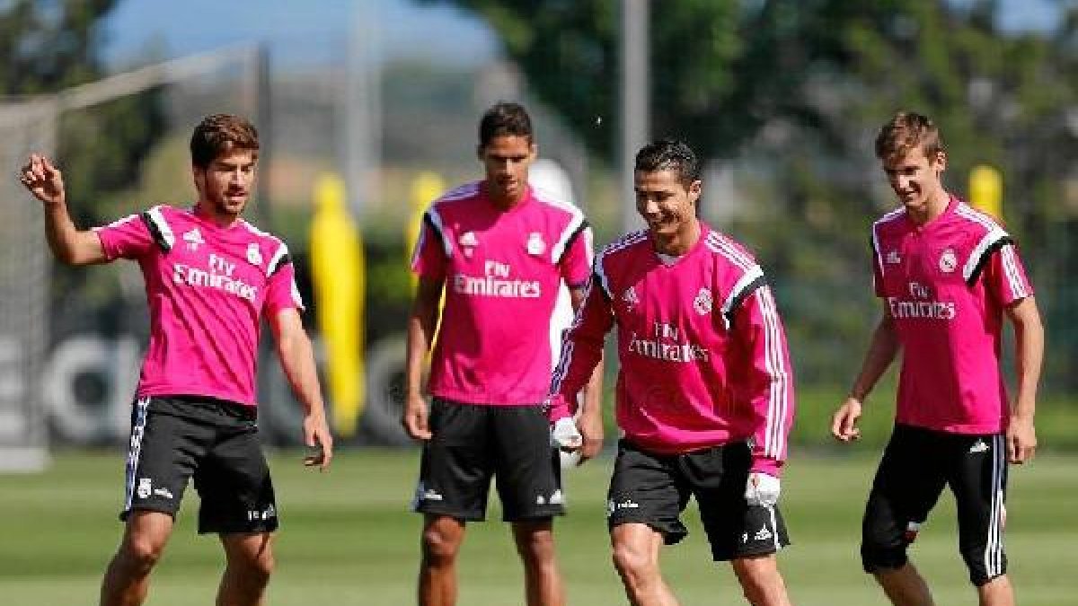 Los jugadores del Real Madrid han trabajado esta mañana.