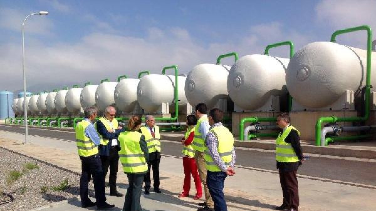 Visita a las instalaciones de la desaladora del Campo de Dalías.