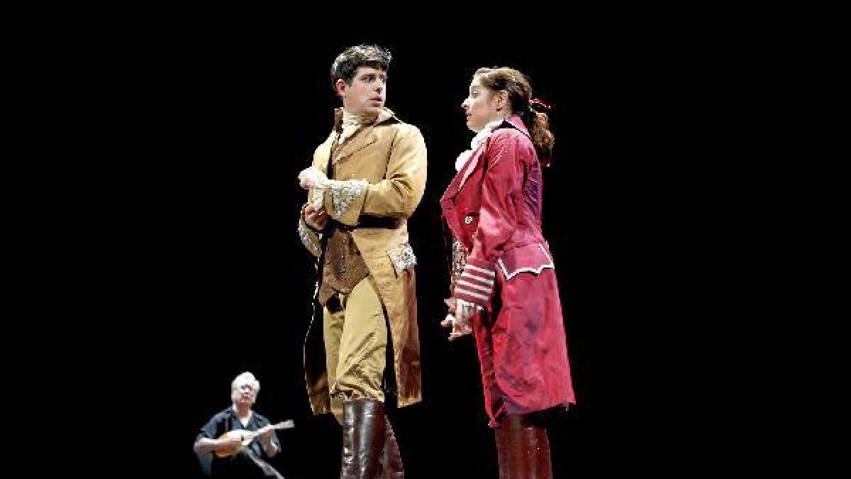 Un momento de la obra representada el domingo.