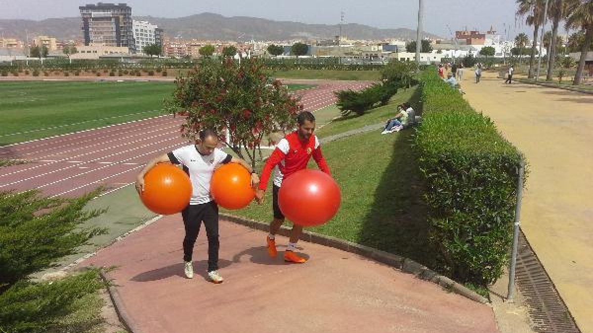Verza al final del entrenamiento.
