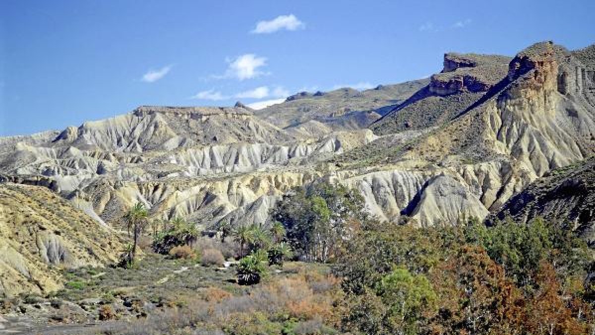 El desierto de Tabernas traslada un paisaje único
