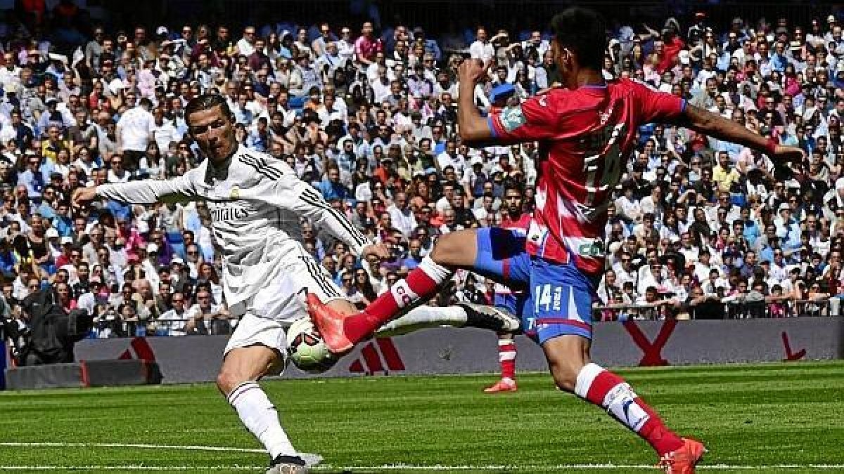 Eddy tuvo su oportunidad en el Bernabéu y acabó lesionado.