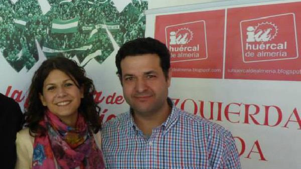 Emiliano Domene y María Jesús Amate, de IU Huércal de Almería.