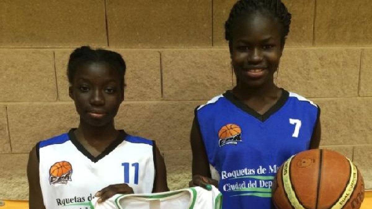 Las dos deportistas.