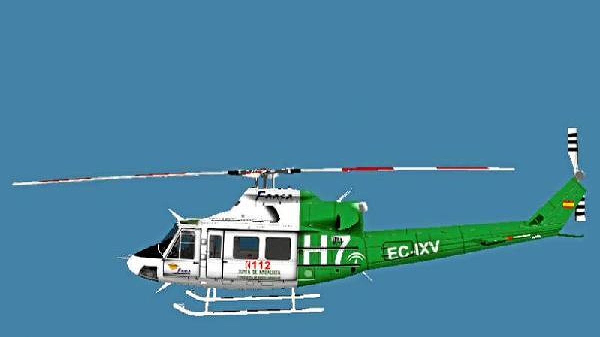 Uno de los helicópteros que ya ha habilitado la Junta en las Brigadas.