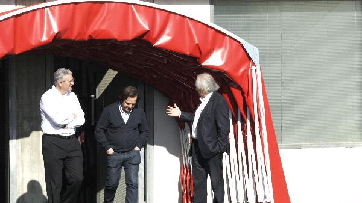 Alfonso García, saliendo al Estadio.