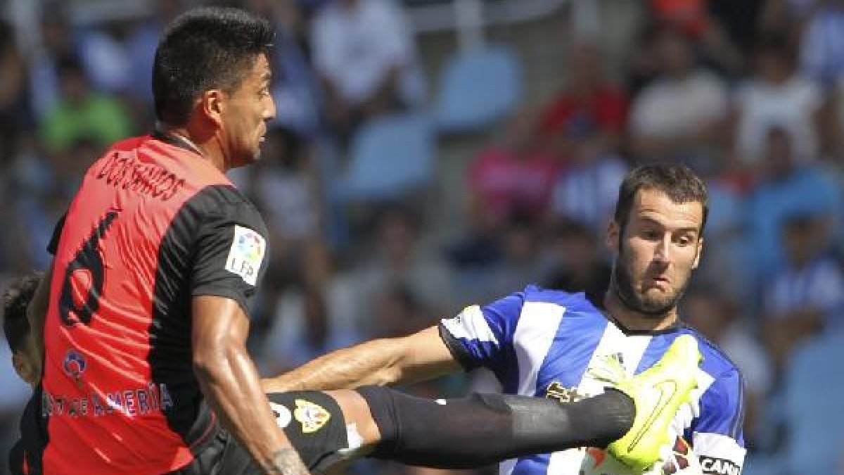 Mauro en el partido ante la Real Sociedad.