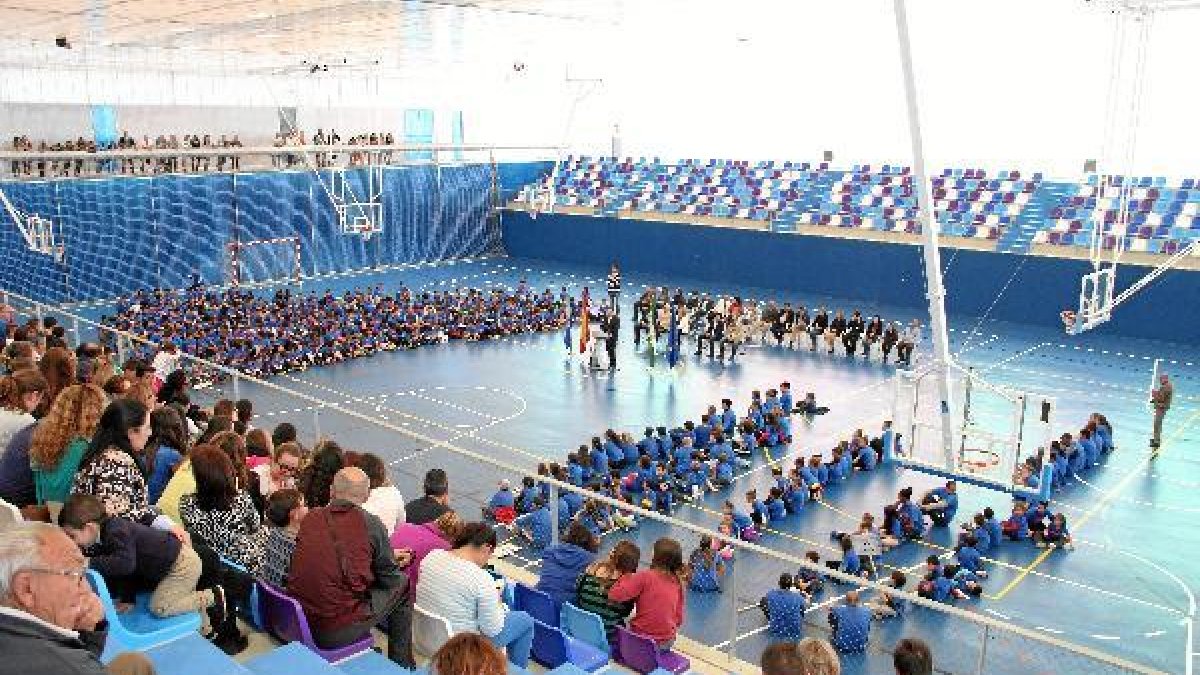 Aspecto del pabellón durante los actos de inauguración del pasado viernes.