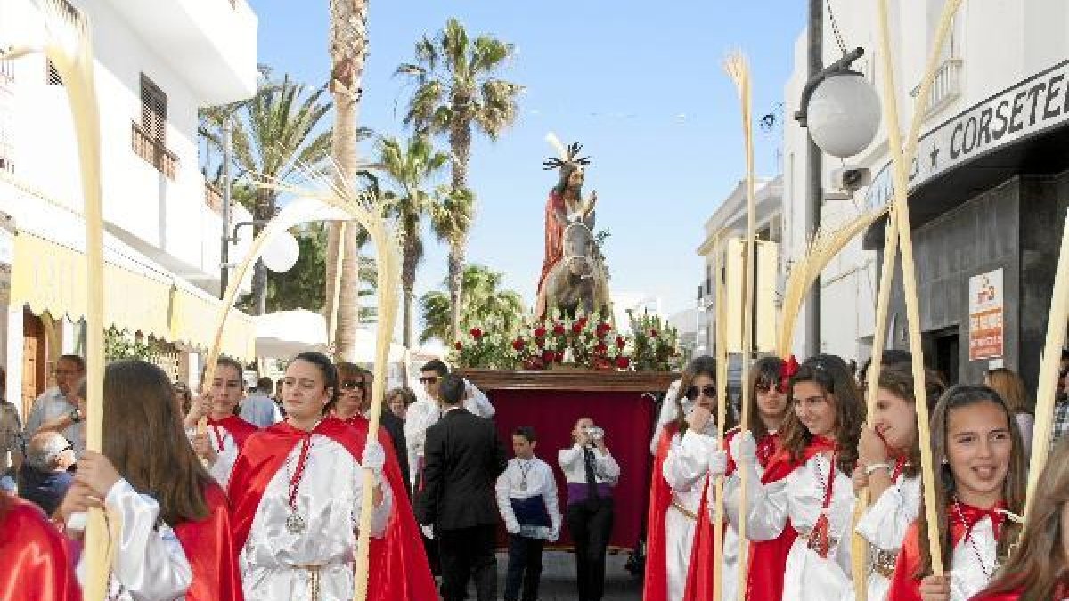 Procesión de La Borriquita en Carboneras.